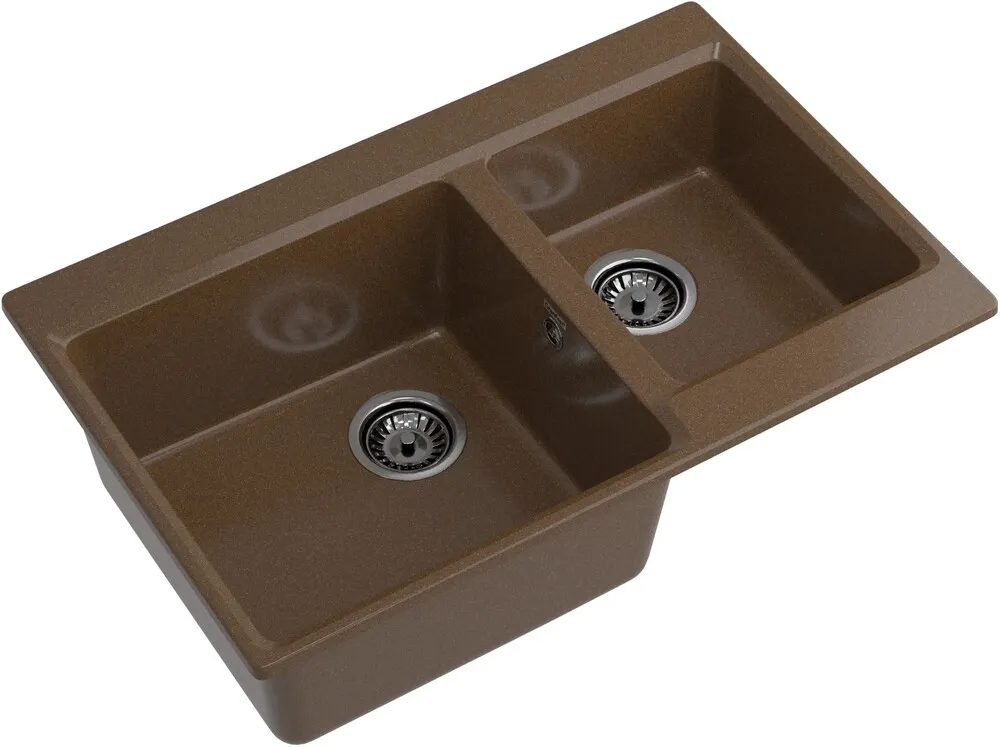 Детальное фото товара: GranFest LEVEL GF-LV-780K, мойка, мрамор, терракот