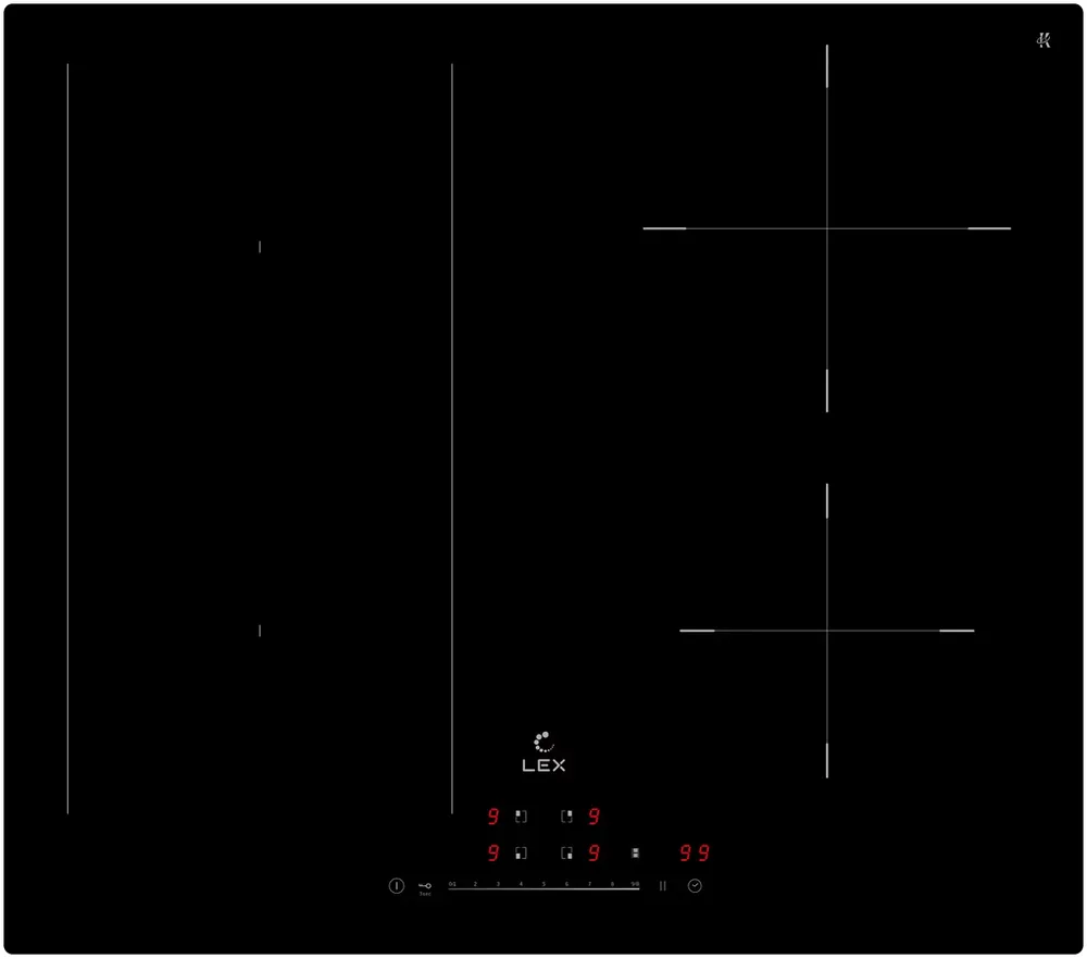 Фото товара: LEX EVI 641A BL индукционная поверхность