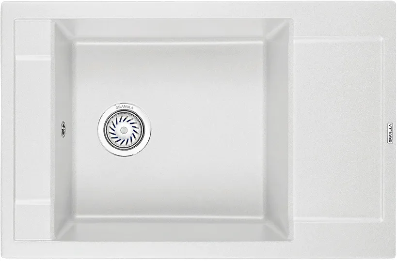 Фото товара: GRANULA 7806 мойка, гранит, арктик (белый)