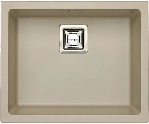 Фото товара: ALVEUS QUADRIX 50 GRANITAL+ PEBBLE-G02M, мойка, гранит, светло-бежевый (в компл. с сифоном 1133398)