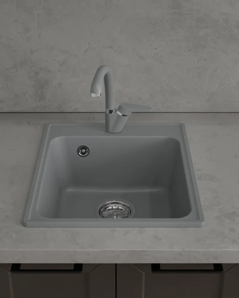 Детальное фото товара: ЭкоМ 4248, мойка, гранит, серый