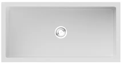 Детальное фото товара: Omoikiri Mikura 91-WH Glossy, мойка, керамика, белый глянцевый