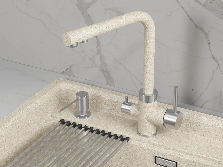 Детальное фото товара: GRANULA 5015 смеситель, нержавеющая сталь, пирит