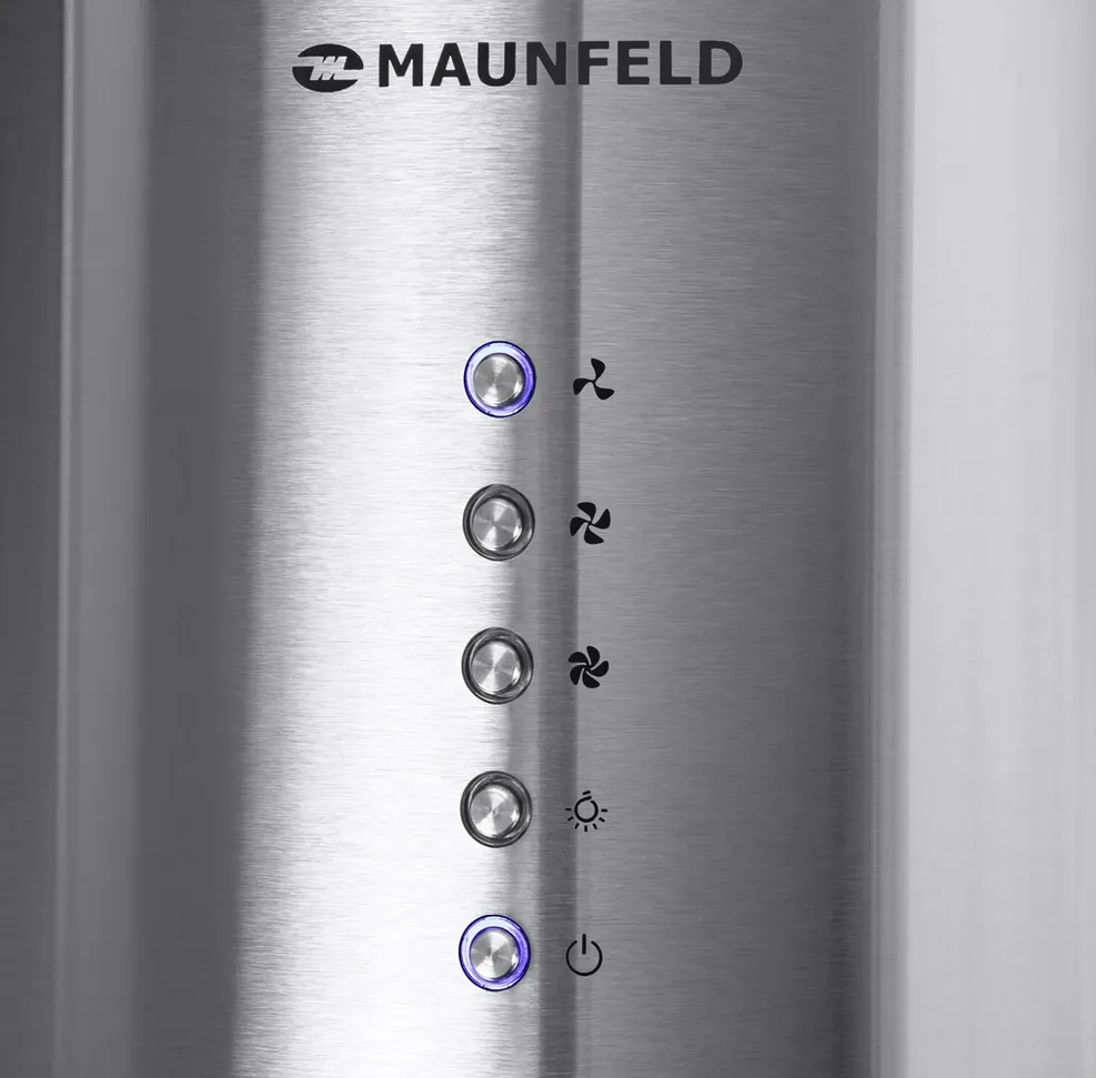 Детальное фото товара: Maunfeld LEE LIGHT (ISLA) 35 нержавеющая сталь (вытяжка + короб)