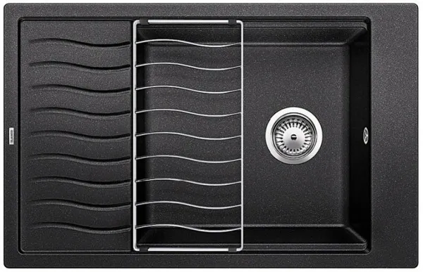 Детальное фото товара: Blanco Elon XL 6S, мойка, гранит, антрацит с клапаном-автоматом