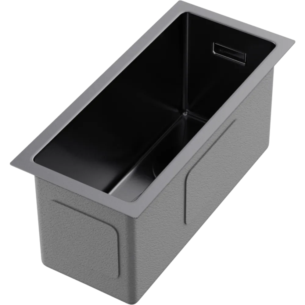 Детальное фото товара: Omoikiri Taki 20-U/IF-GM, мойка, нержавеющая сталь/вороненая сталь