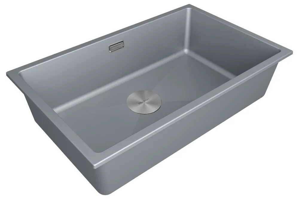 Детальное фото товара: Paulmark LUMI 74UNI, мойка, гранит, серый металлик