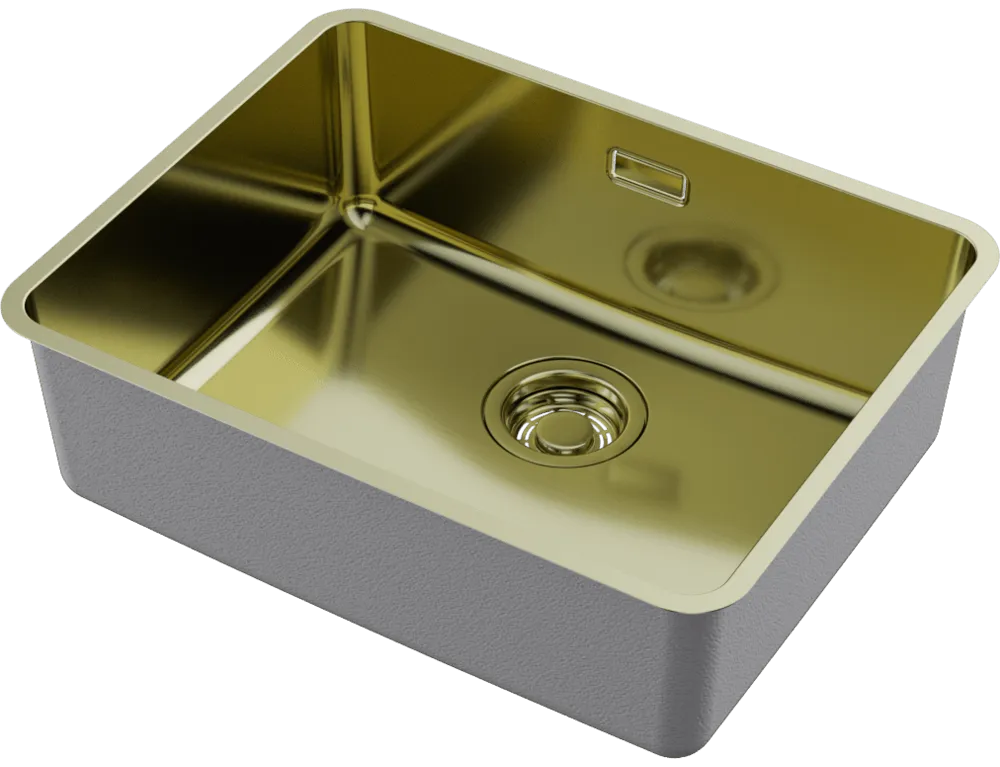 Детальное фото товара: Omoikiri Omi 53-U/I-LG Ultra, мойка, нержавеющая сталь/ светлое золото