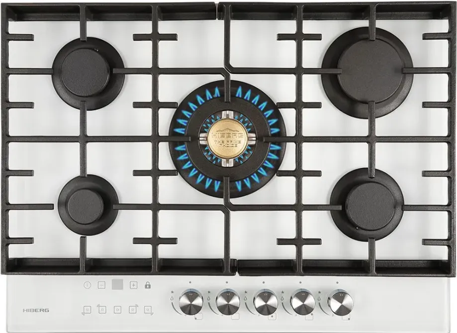 Фото товара: HIBERG VM 7155 W газовая поверхность