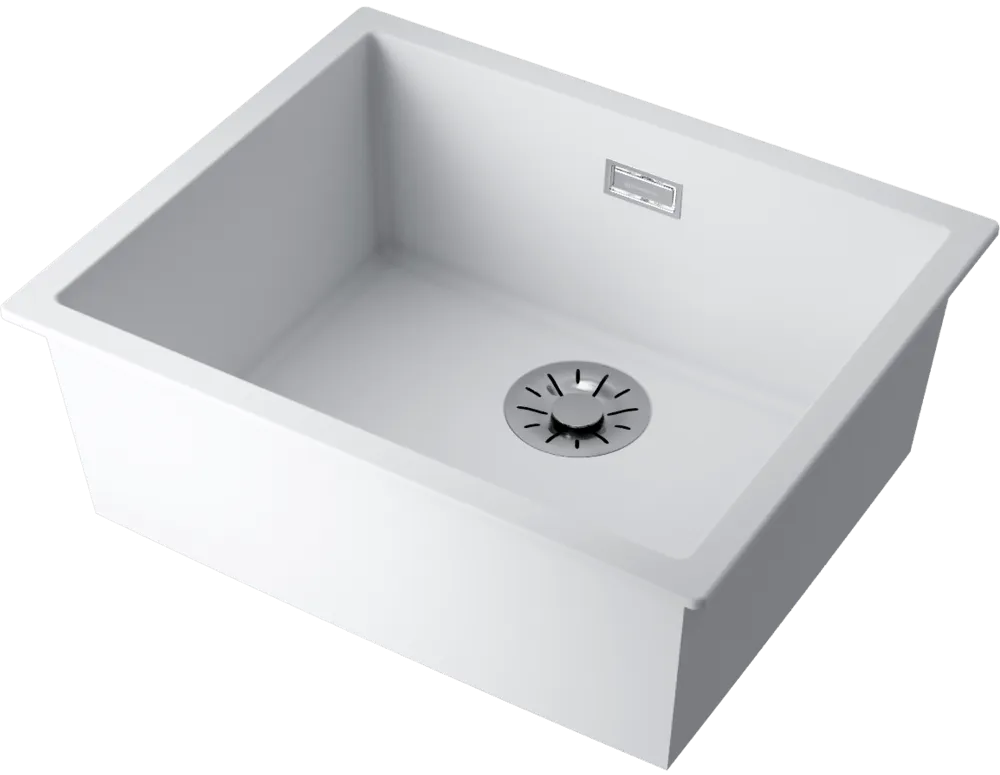 Детальное фото товара: Omoikiri Yamakawa 55-U/I-WH, мойка, керамика, белый