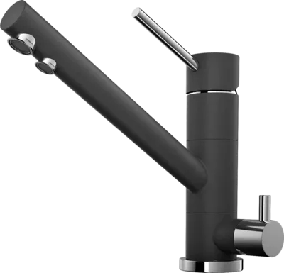 Фото товара: Omoikiri Tonami-BL, смеситель, гранит, черный