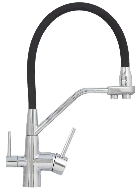 Фото товара: Zigmund & Shtain ZS 2200, смеситель, нержавеющая сталь