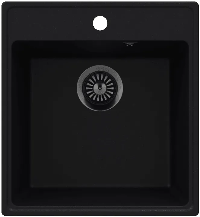 Фото товара: Maunfeld Perla 460 MFQS-460B, мойка, гранит, черный