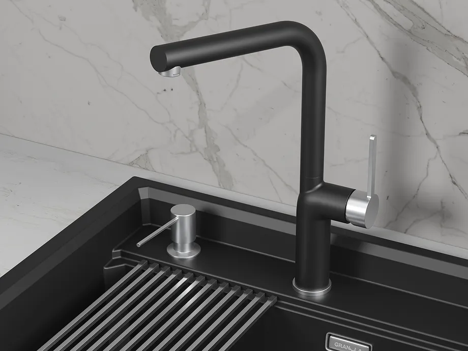 Детальное фото товара: GRANULA 9502 смеситель, гранит, турмалин