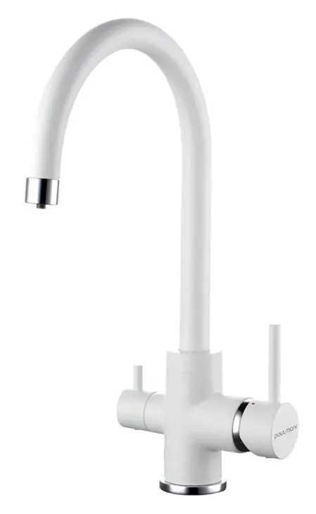 Фото товара: Paulmark ESSEN, смеситель, белый матовый