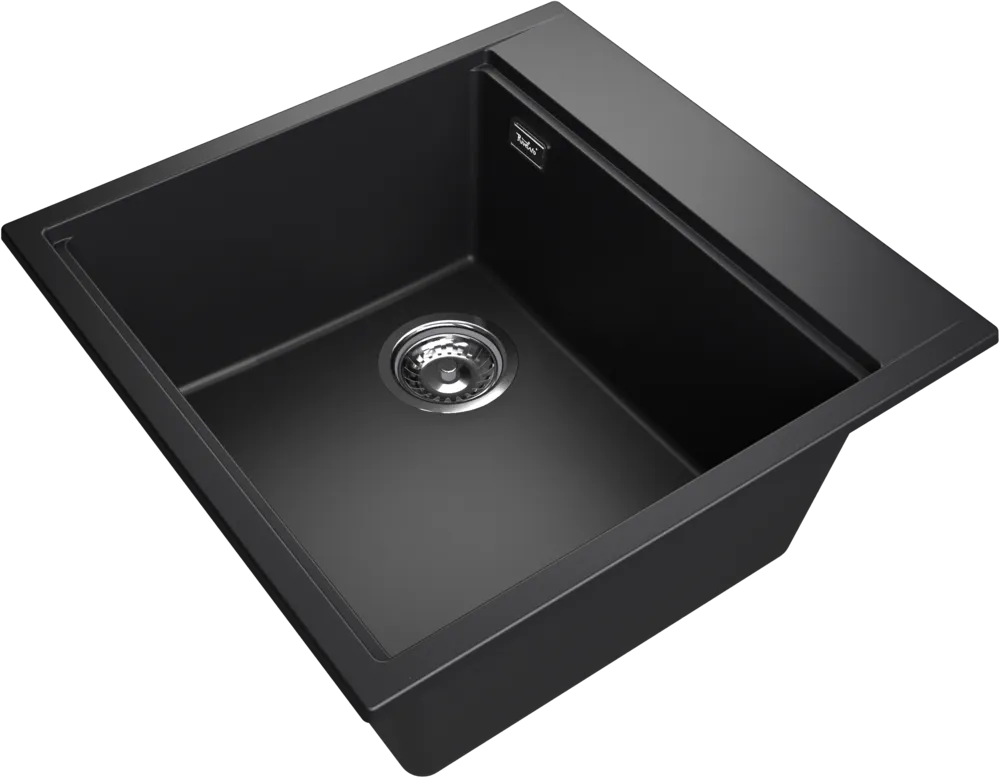 Детальное фото товара: Rivelato TESORO TR-505-L nero, мойка, гранит, чёрный