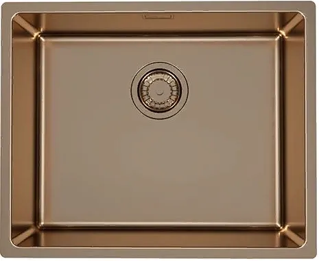 Фото товара: ALVEUS KOMBINO 50 MONARCH COPPER SAT-90, мойка, нерж. сталь, медь (в компл. с выпуском без сифона)  