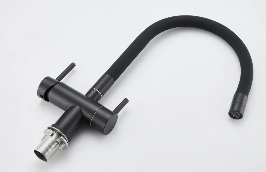 Детальное фото товара: Emar EC-3015 PVD Dark, смеситель, вороненая сталь