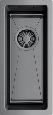 Детальное фото товара: Omoikiri Taki 20-U/IF-GM, мойка, нержавеющая сталь/вороненая сталь