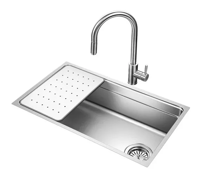 Детальное фото товара: Oulin OL-EH201M, мойка, нержавеющая сталь сатин