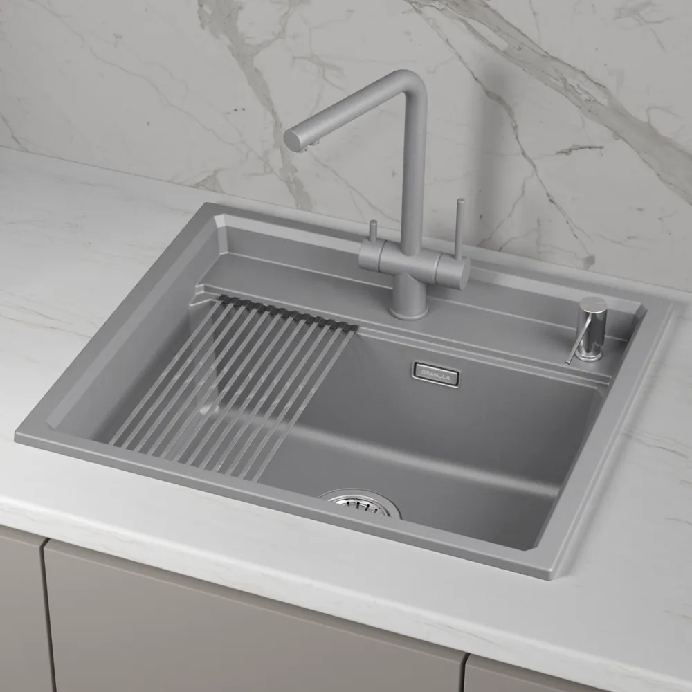 Детальное фото товара: GRANULA 6003i мойка, гранит, алюминиум