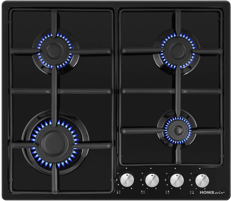 Детальное фото товара: HOMSair HGE643BK газовая поверхность