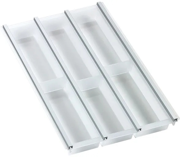 Детальное фото товара: Ninka Cuisio Aqua 400, Legrabox Blum, лоток для столовых приборов, белый