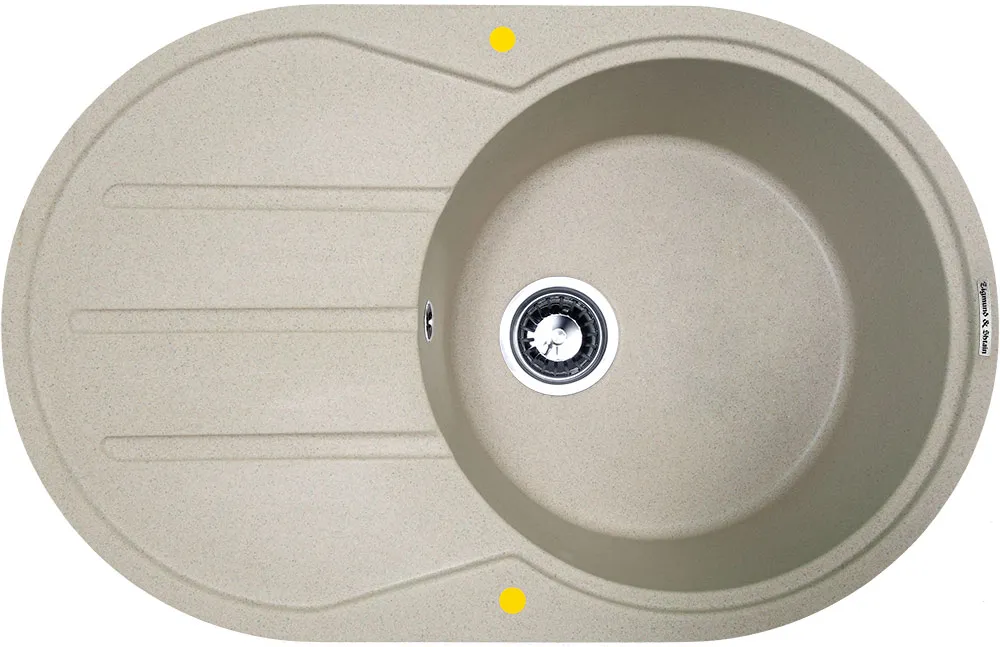 Фото товара: Zigmund & Shtain KREIS OV 770B, мойка, речной песок