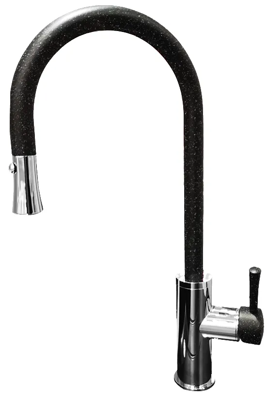 Фото товара: GranFest 7652, смеситель, мрамор, черный