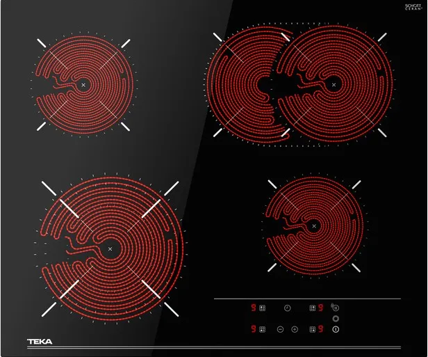 Детальное фото товара: Teka TTB 64320 TTC BLACK стеклокерамическая поверхность