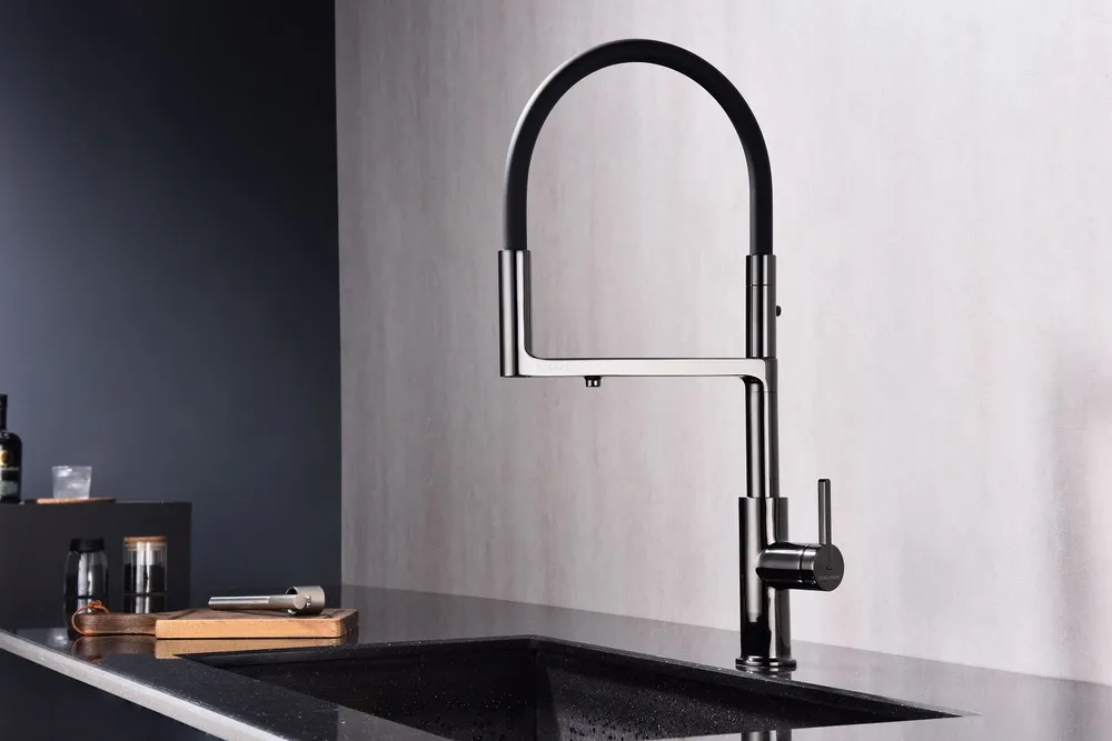 Детальное фото товара: Paulmark TORNADO, смеситель, глянцевый черный