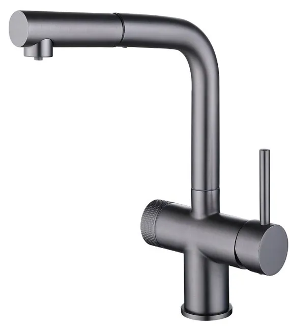 Детальное фото товара: Emar ЕС-7026 PVD Dark, смеситель, вороненая сталь