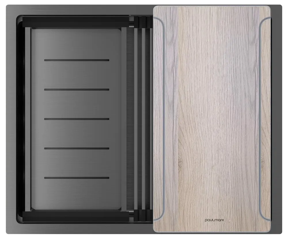 Фото товара: Paulmark NEXT-MULTI SINK 54 UNI, мойка, нержавеющая сталь, вороненая сталь