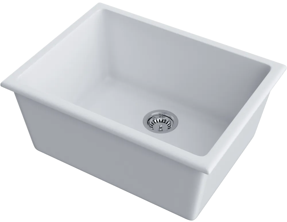 Детальное фото товара: Omoikiri Okinoshima 61-U/I-WH, мойка, керамика, белый