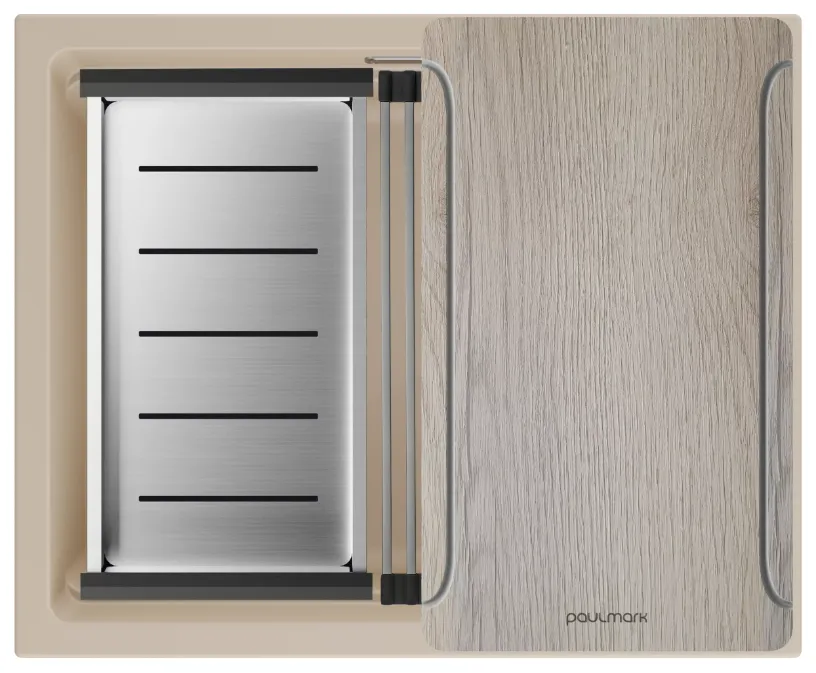 Фото товара: Paulmark LUMI-MULTI SINK 55, мойка, гранит, латте