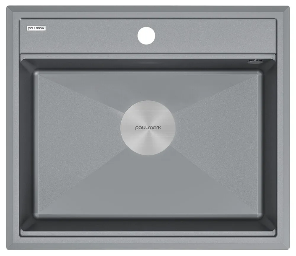 Фото товара: Paulmark STEPIA 60, мойка, гранит, серый металлик