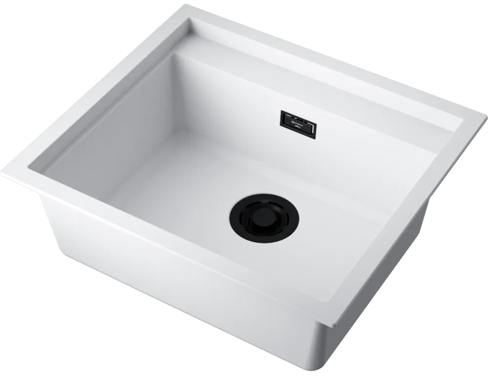 Детальное фото товара: Omoikiri Sintesi 57-WH, мойка, керамика, белый