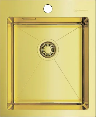 Детальное фото товара: Omoikiri Akisame 41-LG, мойка, нержавеющая сталь/светлое золото