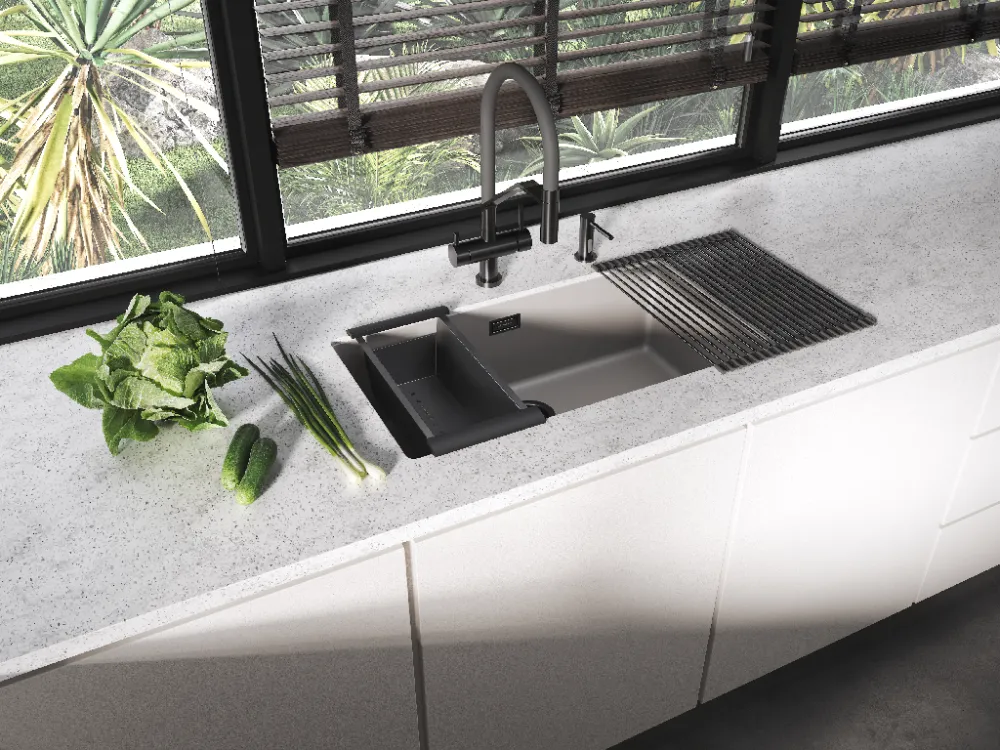 Детальное фото товара: Omoikiri OM-09 sensor BN, дозатор для моющего средства, нержавеющая сталь