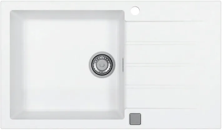 Фото товара: ALVEUS GRANITAL CADIT 40 ARCTIC - G11, мойка, гранит, белый (в комплекте с сифоном 1132823)