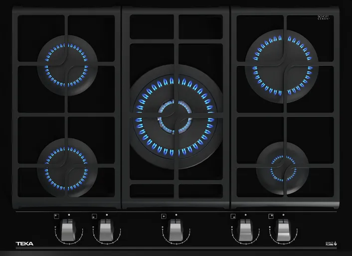 Детальное фото товара: Teka GZC 75330 XBN NIGHT RIVER BLACK газовая поверхность