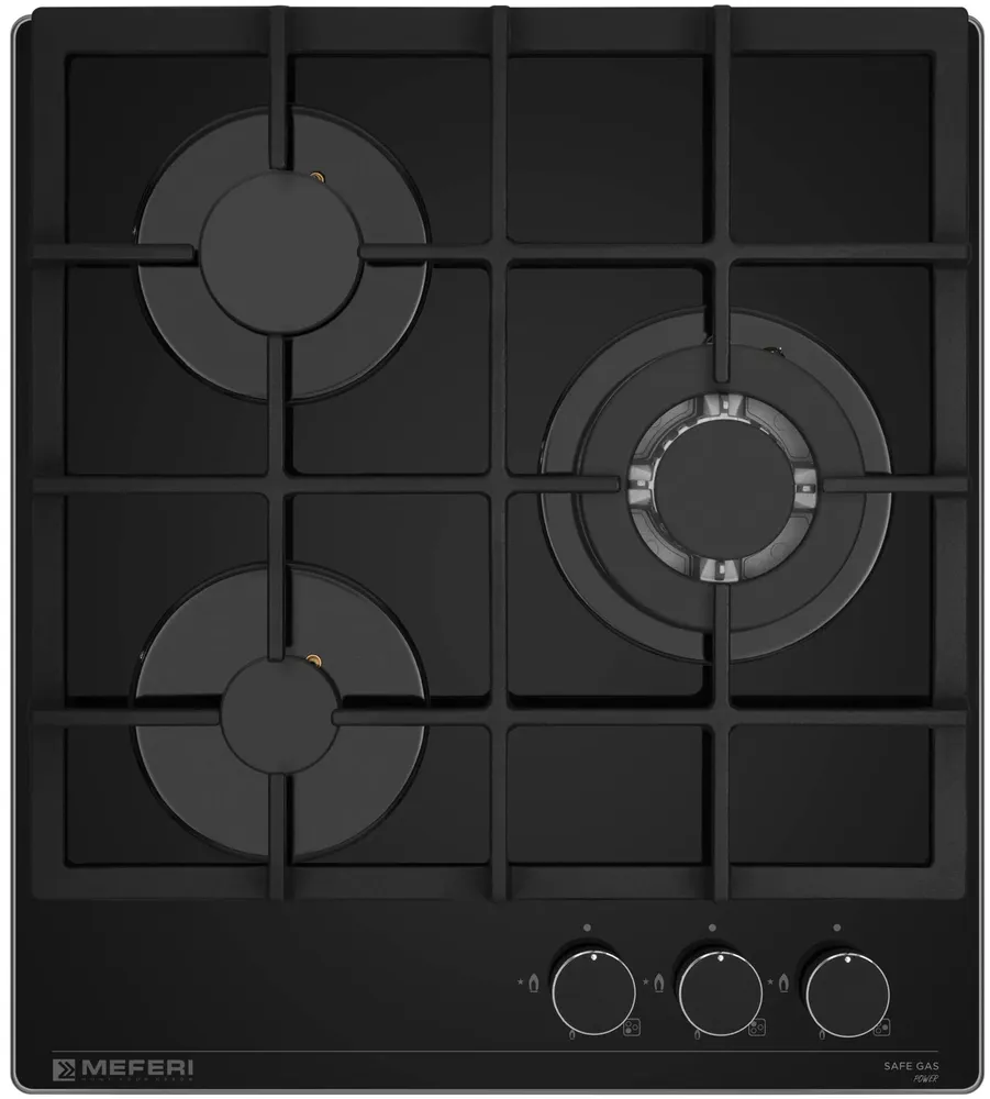 Детальное фото товара: MEFERI MGH453BK GLASS POWER газовая поверхность