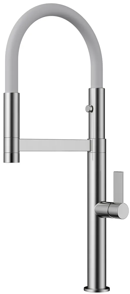 Фото товара: Omoikiri Osaka BN-WH смеситель, нержавеющая сталь/белый