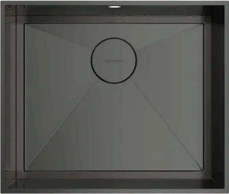 Детальное фото товара: Omoikiri Kasen 53-INT GM, мойка, нержавеющая сталь/вороненая сталь 