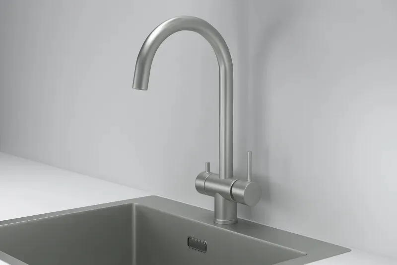 Детальное фото товара: GRANULA 7104 смеситель, нержавеющая сталь, сталь матовая