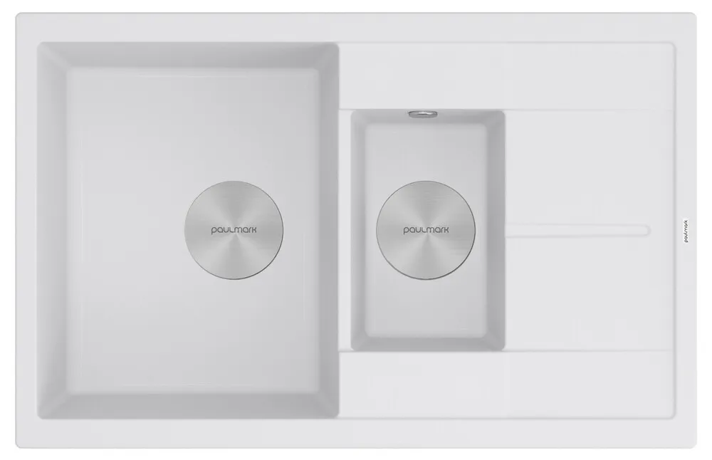 Фото товара: Paulmark FLUGEN 60/1,5, мойка, гранит, белый