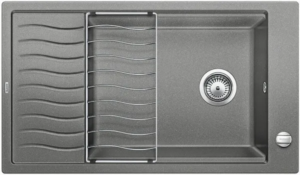 Фото товара: Blanco Elon XL 8S, мойка, гранит, алюметаллик с клапаном-автоматом