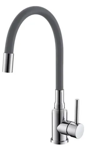 Фото товара: ALVEUS GENESIS FLEXA GREY CHR, смеситель, хром/серый