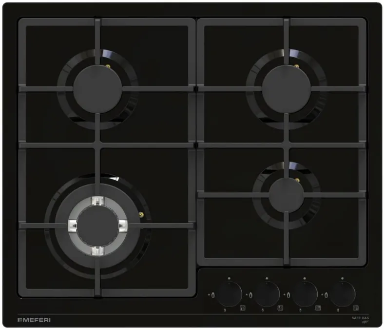 Фото товара: MEFERI MGH604BK LIGHT газовая поверхность