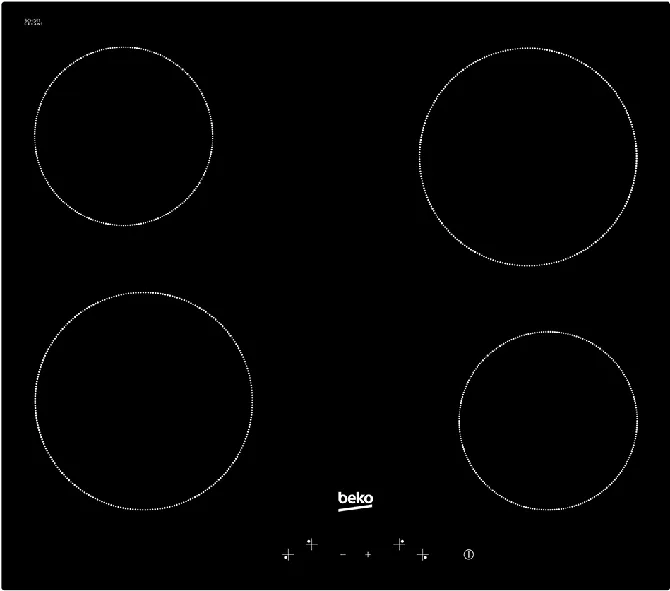 Фото товара: Beko HIC 64400 E стеклокерамическая поверхность